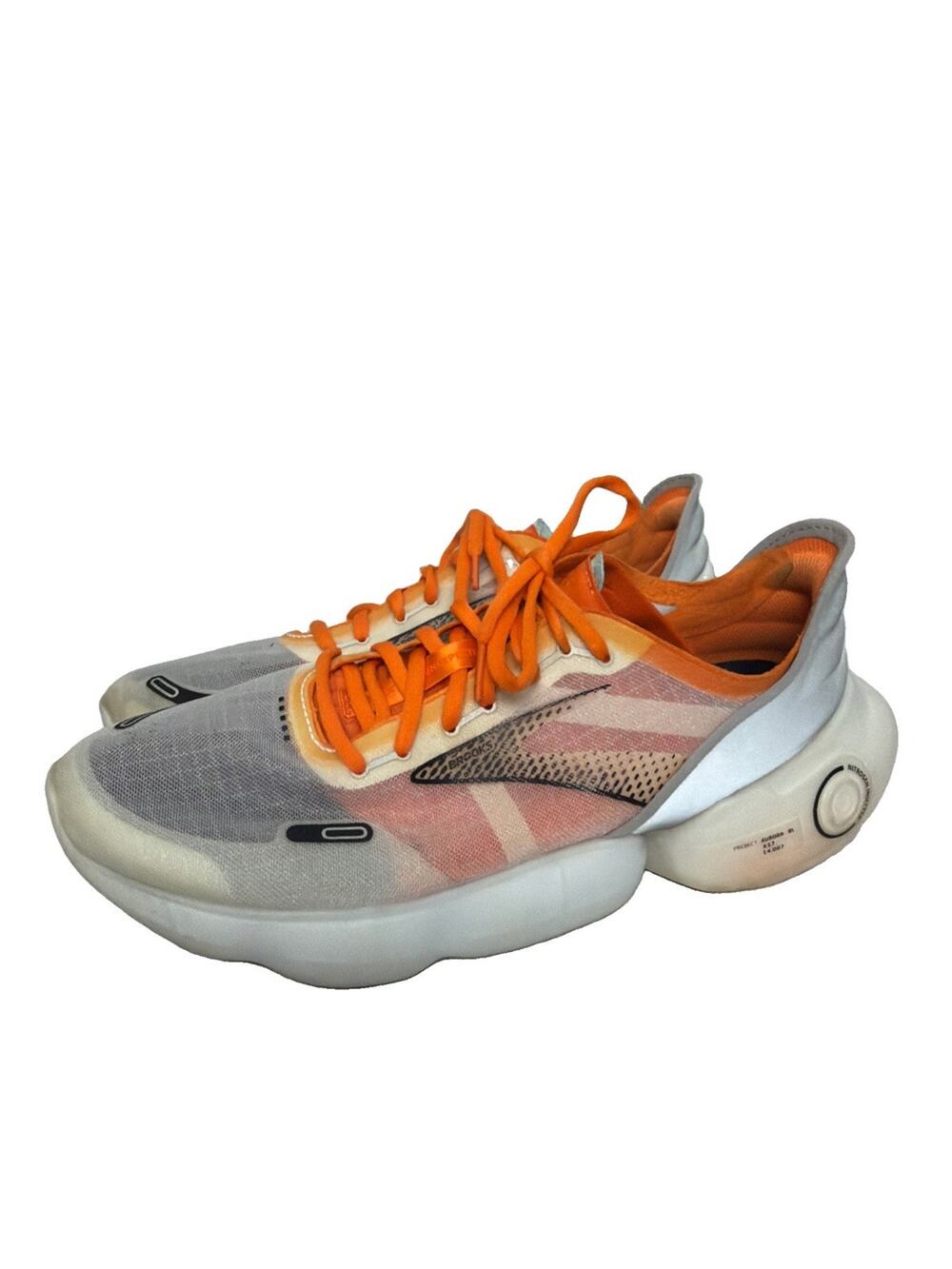 Brooks Aurora BL Shoes Men’s Size 12 D Running Shoes ‘Gray/Orange’ 1103671D079